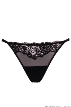 Ambra Lingerie - Douce Dentelle String Tanga - Schwarz