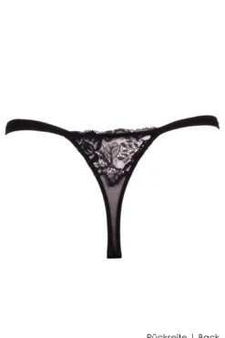 Ambra Lingerie - Douce Dentelle String Tanga - Schwarz