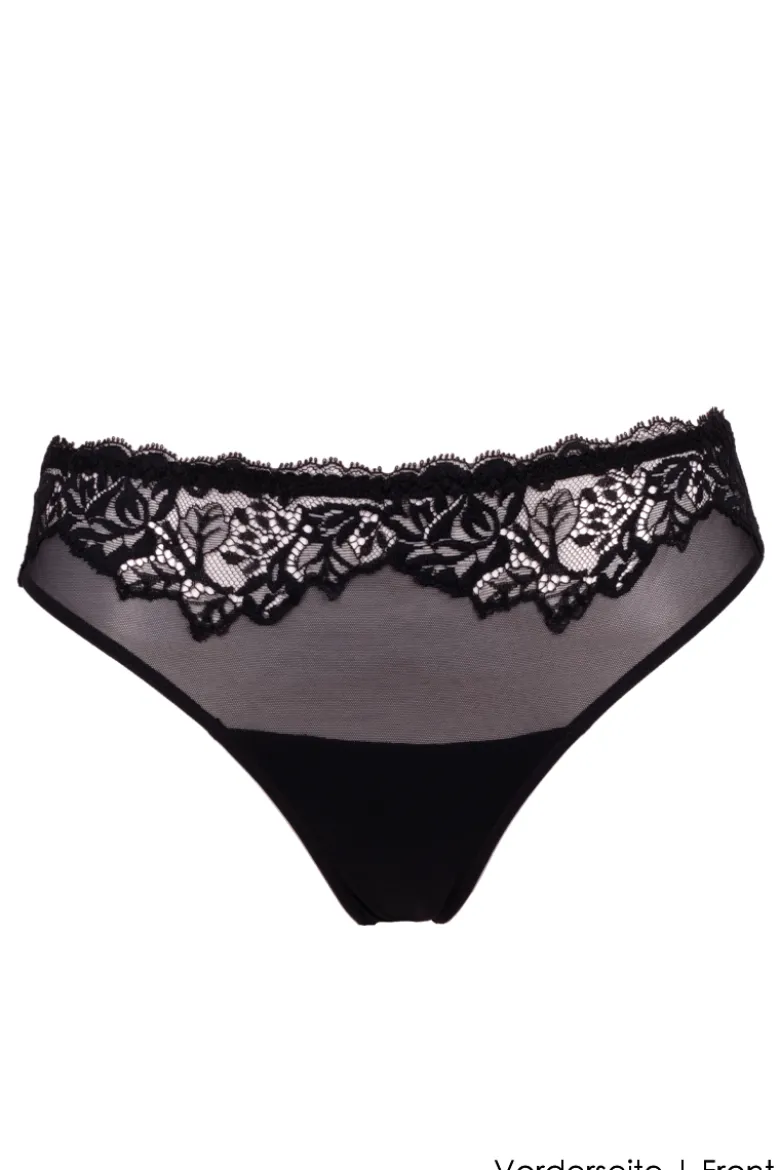 Ambra Lingerie - Douce Dentelle Brazilian Slip - Schwarz