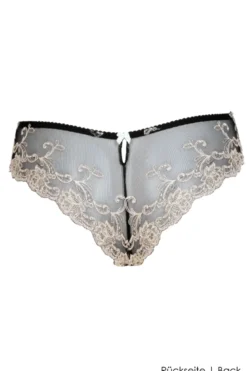Ambra Lingerie - Platinum Brasilian Slip - Schwarz Seta