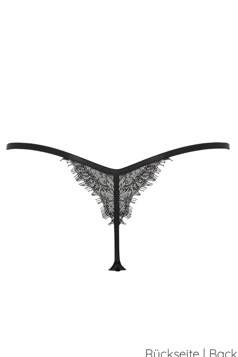 Bluebella - Peony Negligé und String Set - Schwarz