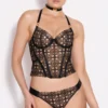 Bordelle Lingerie - Circe Strap Garters Set - Schwarz