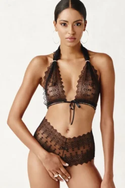 Bracli - Geneva Panty Perlenstring - Schwarz