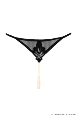 Bracli - London G-String / Perlenstring - Schwarz