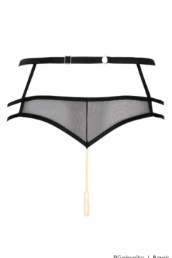 Bracli - London Panty / Perlenstring - Schwarz