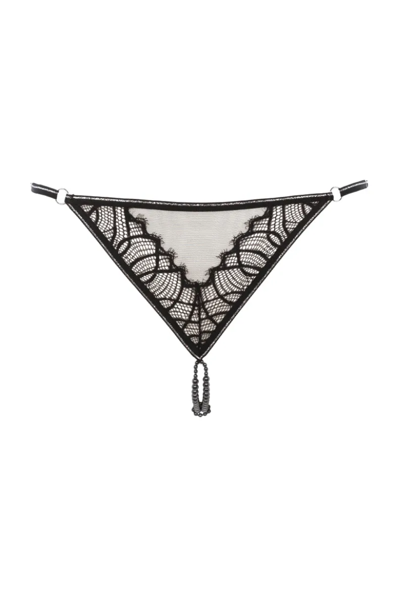 Bracli - Manhattan G String Perlenstring - Schwarz