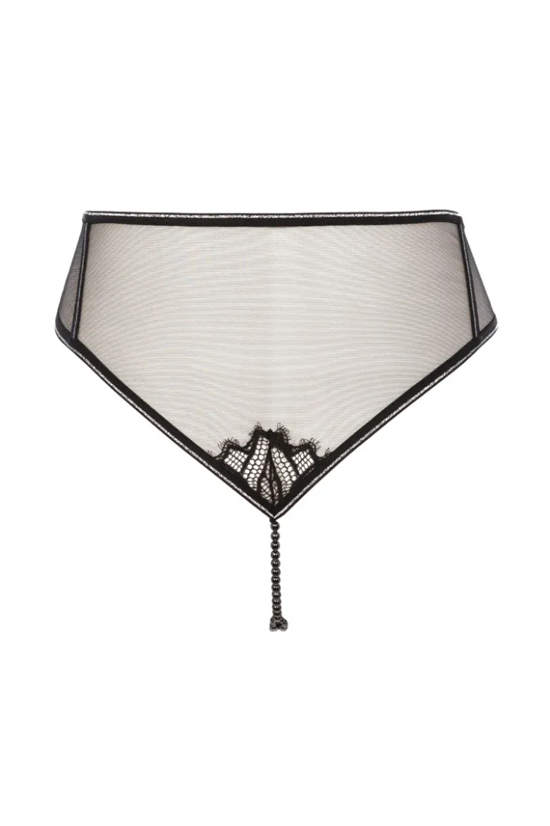 Bracli - Manhattan Taillenslip / Perlenstring - Schwarz