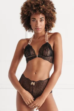 Bracli - Sydney Panty Perlenstring - Schwarz