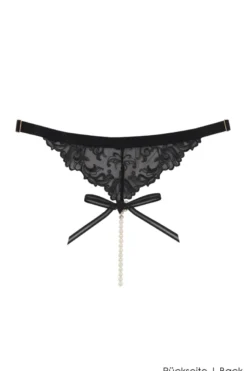 Bracli - Vienna G-String / Perlenstring - Schwarz