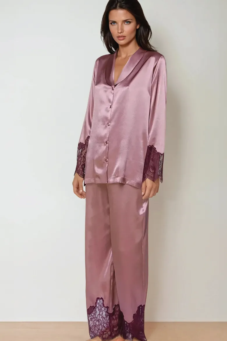 Coemi - Ayana Satin Pyjama - Puder