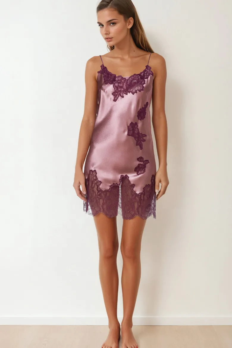 Coemi - Ayana Satin Slip Dress - Puder