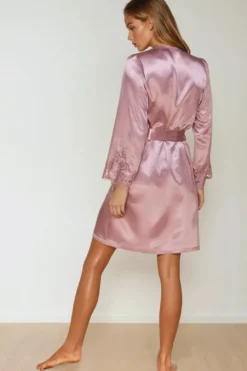Coemi - Eline Satin Kimono - Dusty Pink