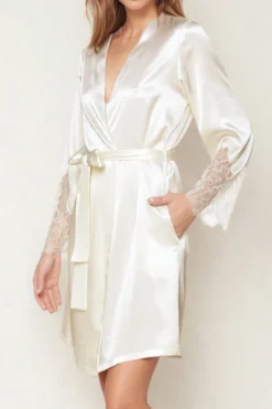 Coemi - Federica Satin Kimono - Champagner