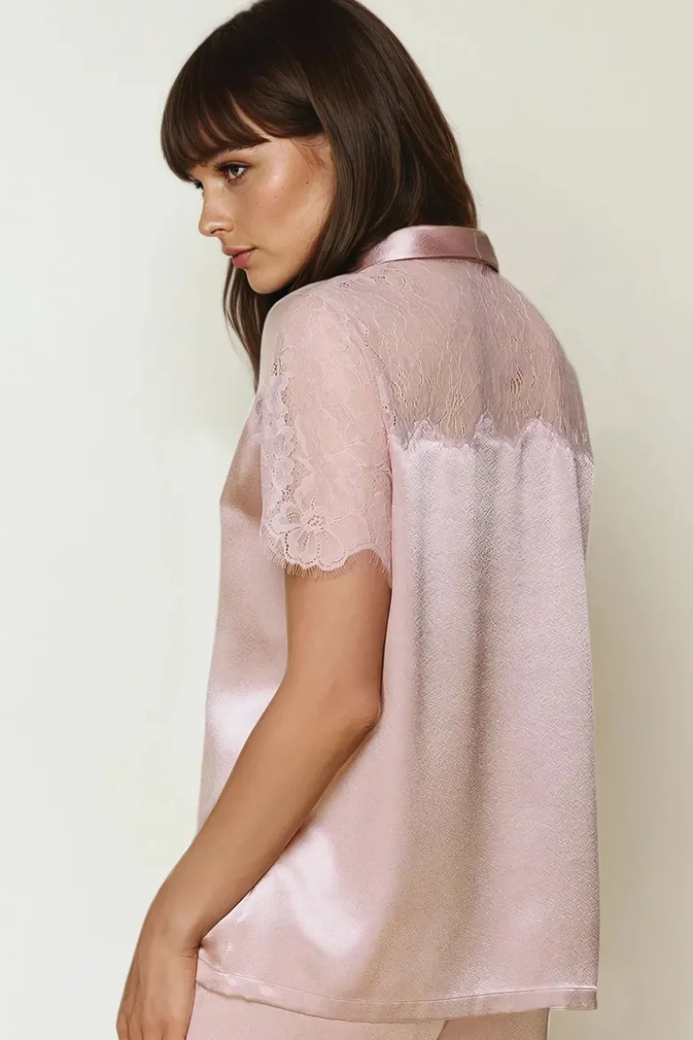 Coemi - Federica Satin Pyjama - Puder