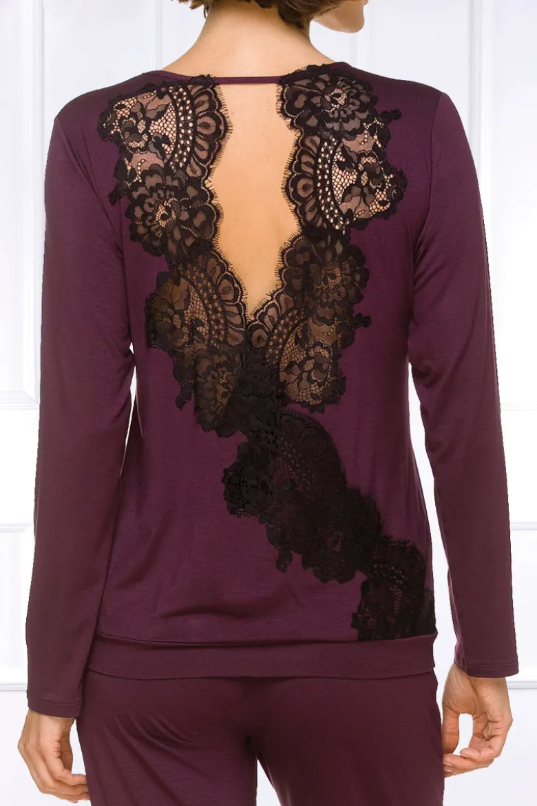 Coemi - Harlow Pyjama Set - Damson/Schwarz