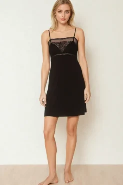 Coemi - Lucie sexy Nachthemd - Schwarz
