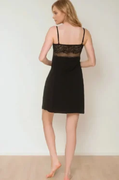 Coemi - Lucie sexy Nachthemd - Schwarz