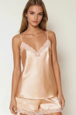 Coemi - Saia Satin Pyjama - Aprikose
