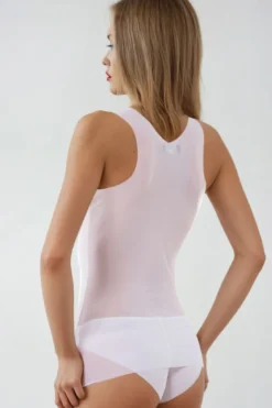Cotton Club Basics - Lingerie Top Anna - Weiss