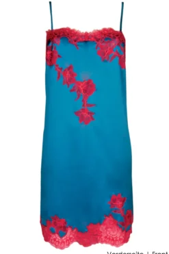 Cotton Club Seide - Negligee - Valida - Blau Rot