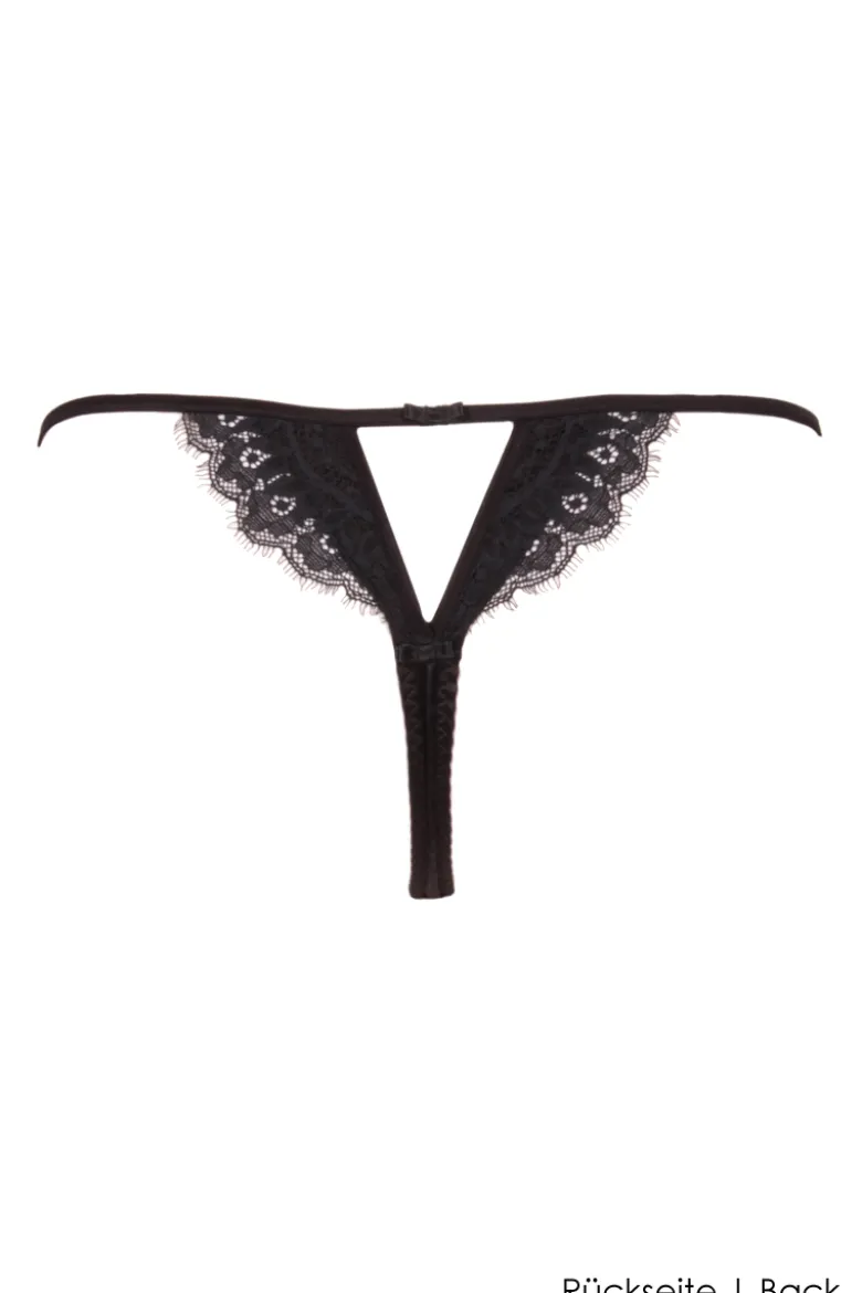 Cotton Club Seide - String - Sublime - Schwarz