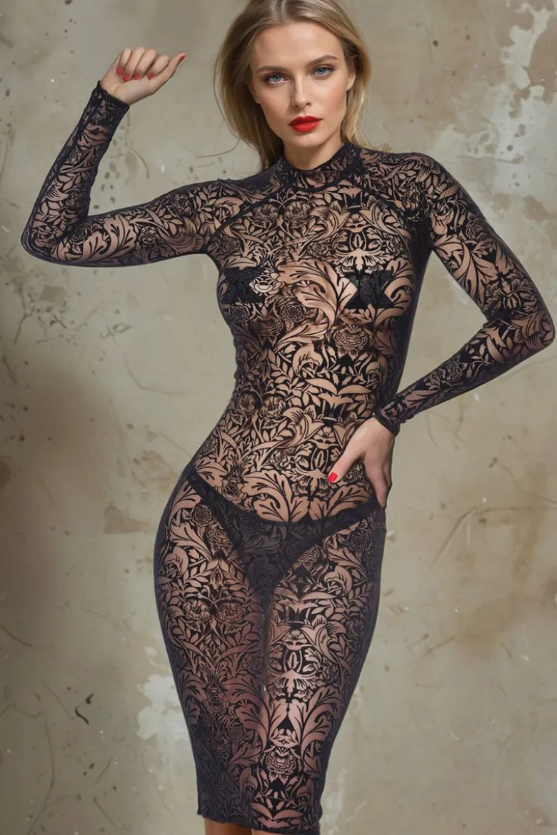 Maison Catanzaro - Azia Robe Maori - Schwarz