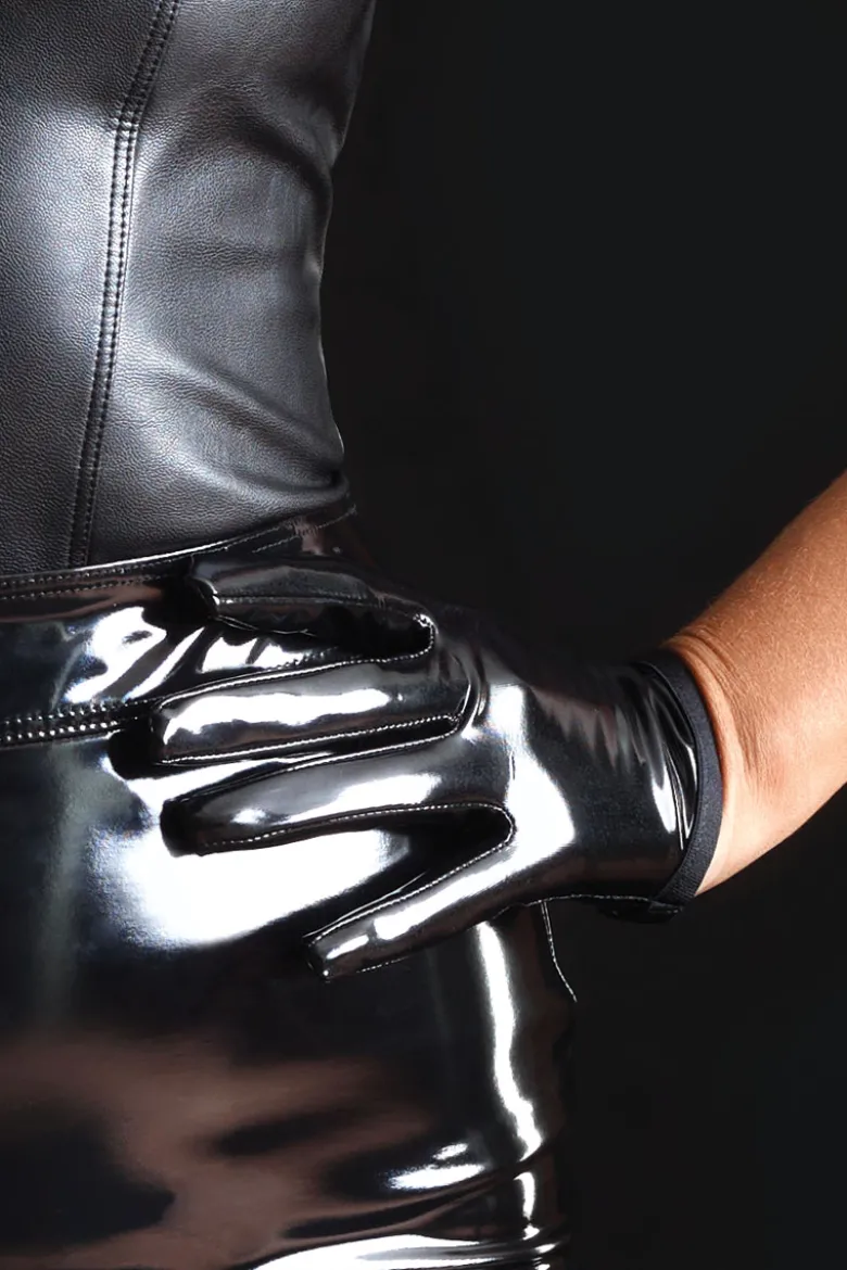 Maison Catanzaro - Molly Vinyl Handschuhe - Schwarz