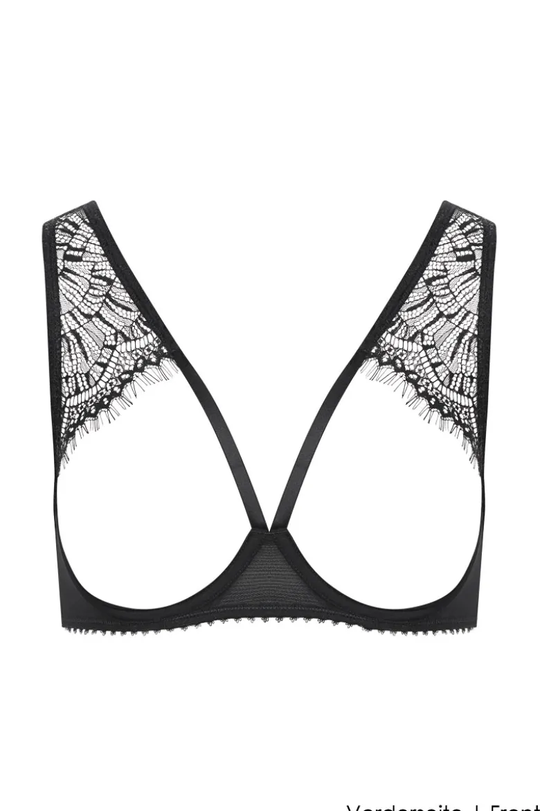 Maison Close - Accroche Coeur BH Ouvert - Schwarz