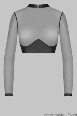 Maison Close - Chambre Noire Bolero Top - Wetlook Schwarz