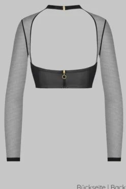 Maison Close - Chambre Noire Bolero Top - Wetlook Schwarz