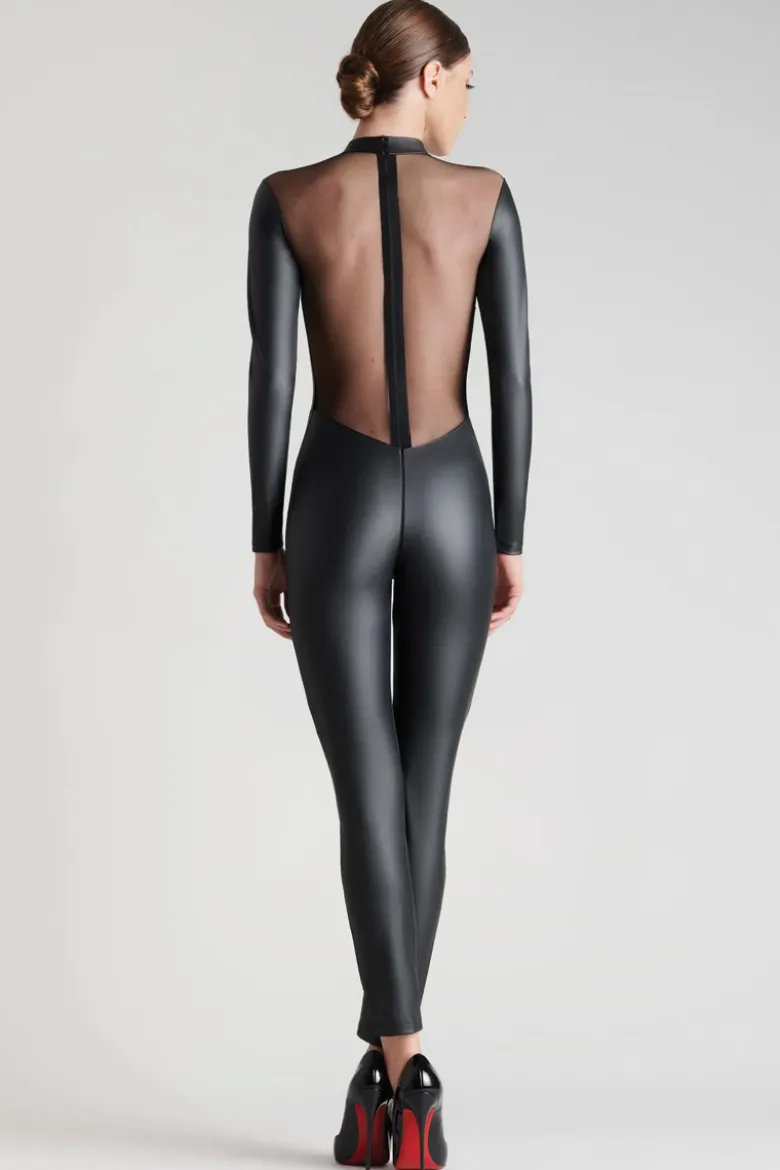 Maison Close - Chambre Noire Catsuit Ouvert - Wetlook Schwarz