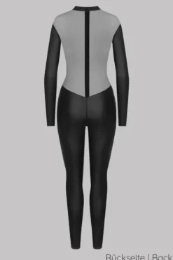 Maison Close - Chambre Noire Catsuit Ouvert - Wetlook Schwarz