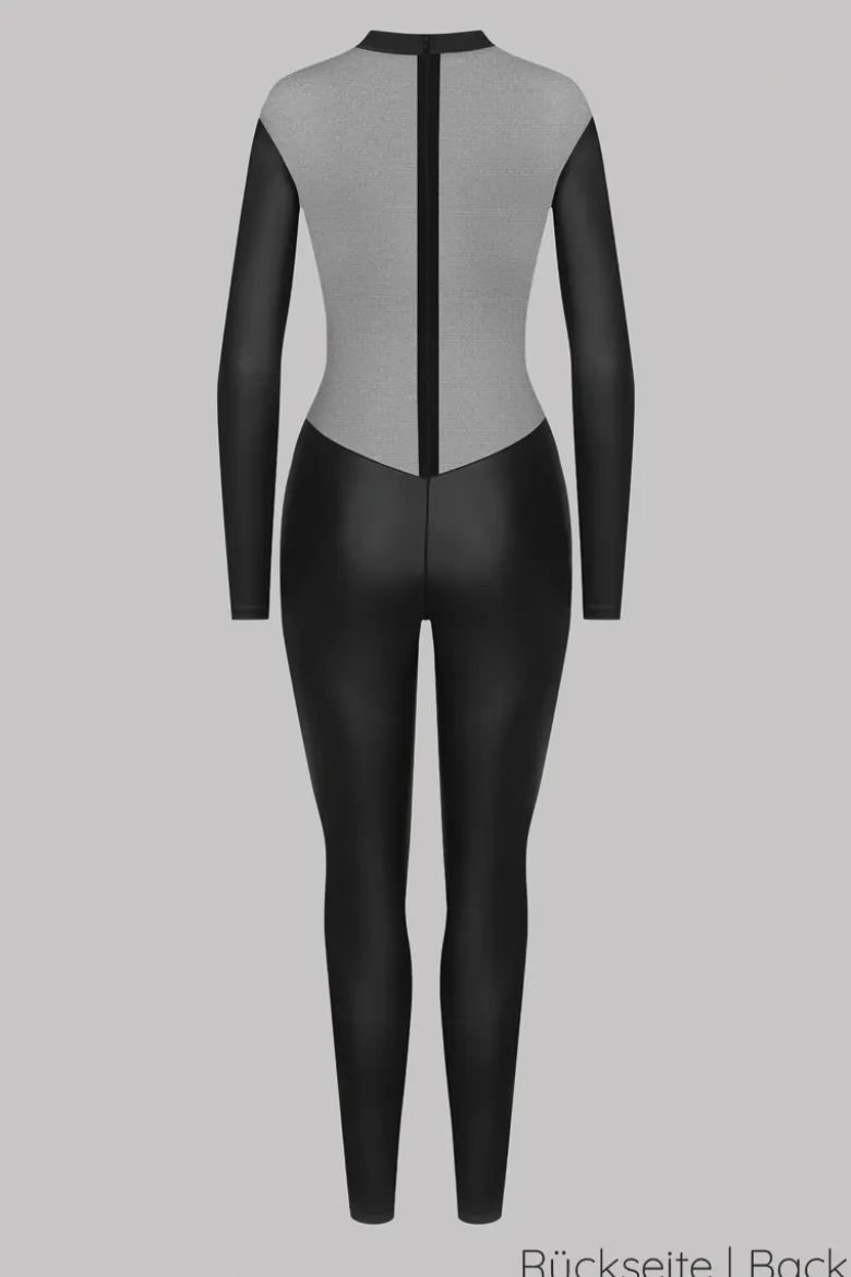 Maison Close - Chambre Noire Catsuit Ouvert - Wetlook Schwarz