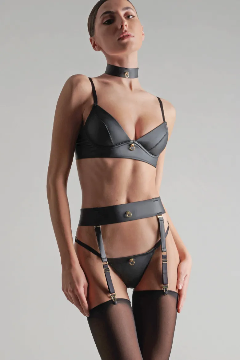 Maison Close - Chambre Noire LTD Strapsgürtel - Wetlook Schwarz