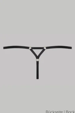Maison Close - Chambre Noire Mini String - Wetlook Schwarz