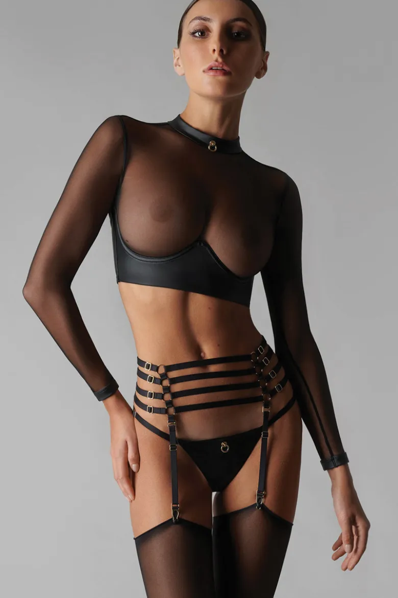 Maison Close - Chambre Noire Strapsgürtel - Schwarz