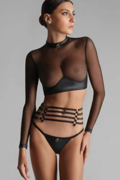 Maison Close - Chambre Noire Strapsgürtel - Schwarz