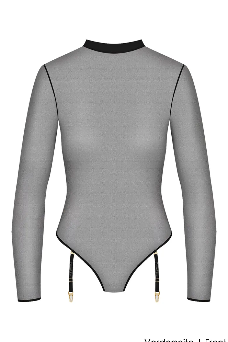 Maison Close - Corps a Corps Langarm Stringbody - Schwarz
