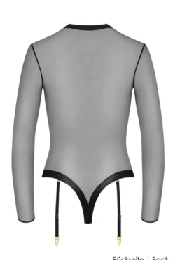 Maison Close - Corps a Corps Langarm Stringbody - Schwarz