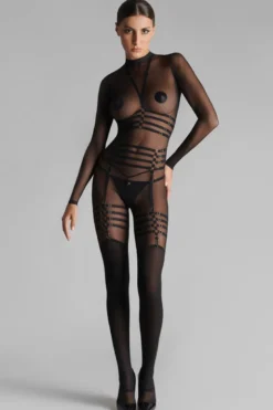 Maison Close - Corps a Corps Mesh Catsuit - Schwarz