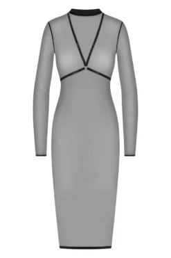Maison Close - Corps a Corps Midi Dress mit Harness - Schwarz