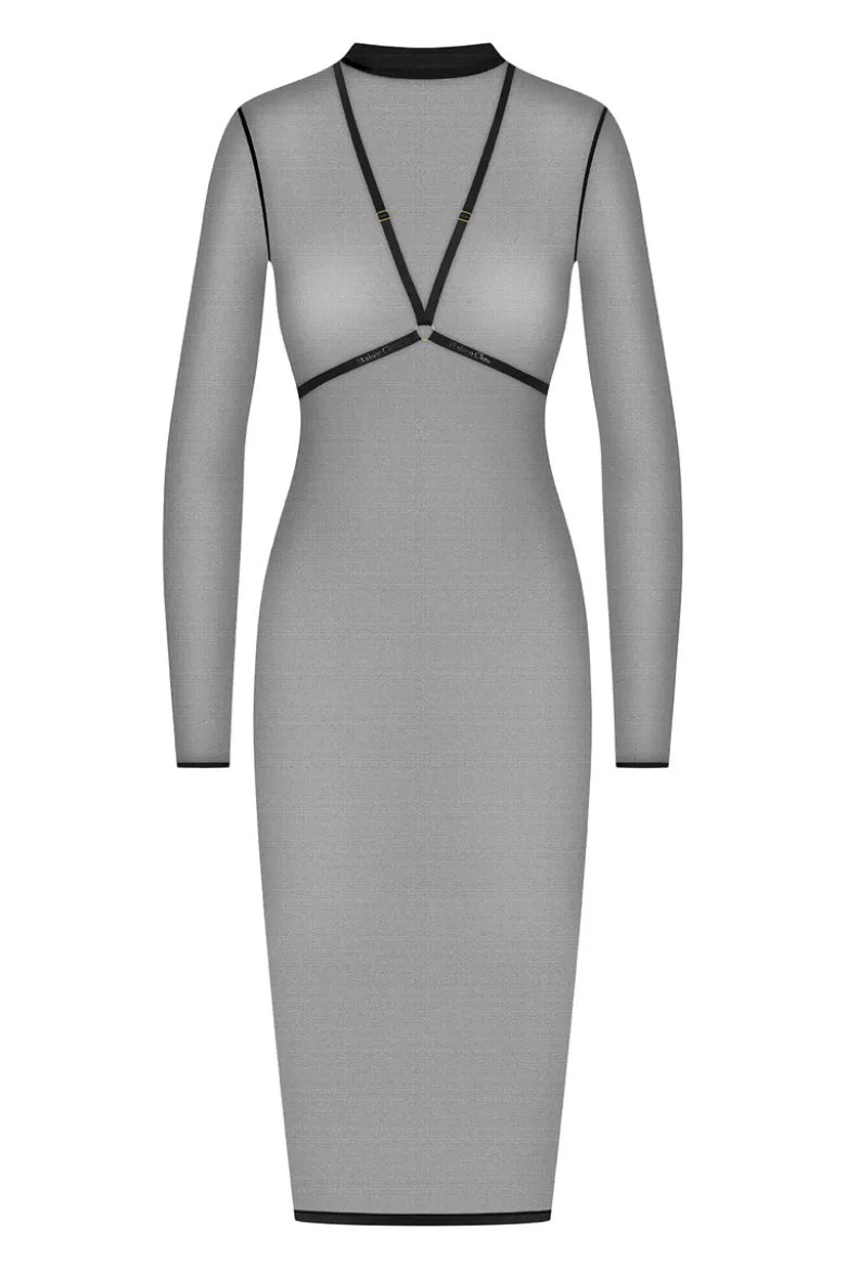 Maison Close - Corps a Corps Midi Dress mit Harness - Schwarz