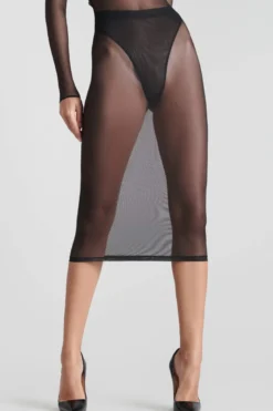 Maison Close - Corps a Corps Midi Dress mit Harness - Schwarz