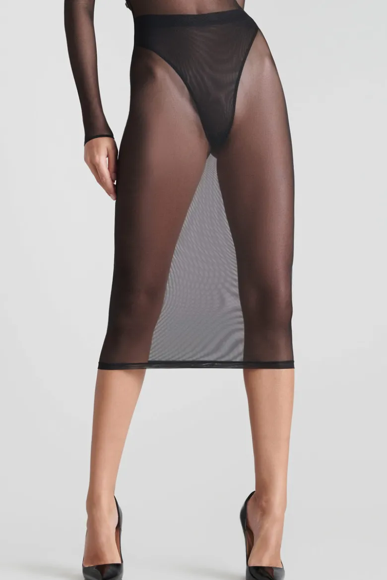 Maison Close - Corps a Corps Midi Dress mit Harness - Schwarz