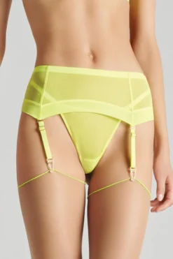 Maison Close - Corps a Corps Neon Strapsgürtel - Gelb/Gold
