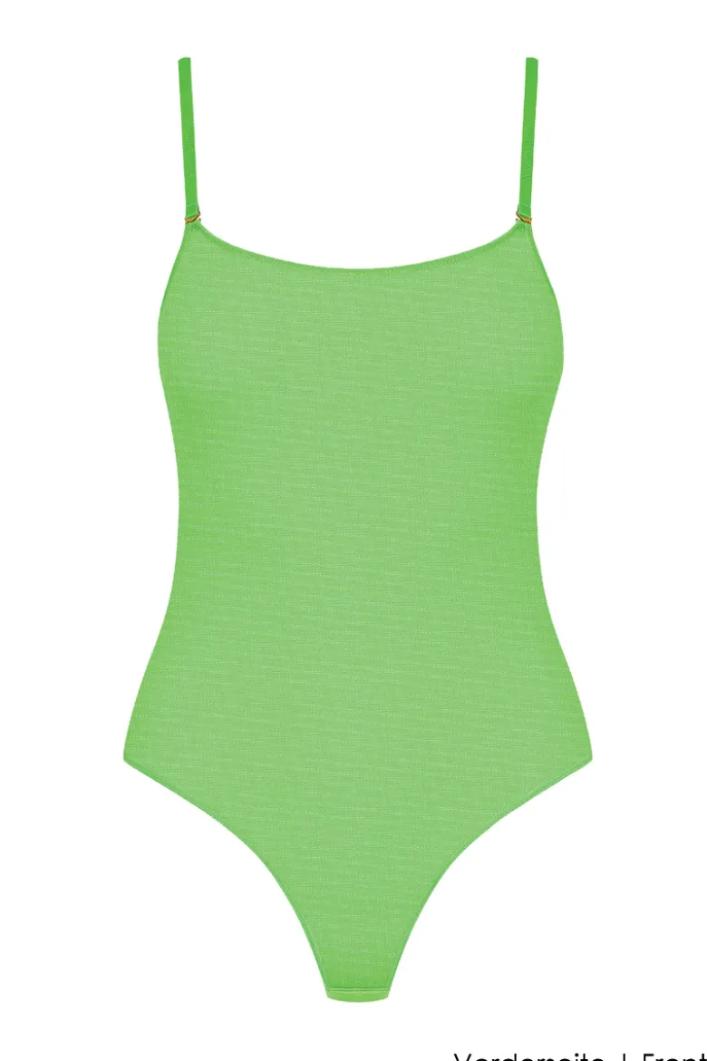 Maison Close - Corps a Corps Neon Stringbody - Grün/Gold