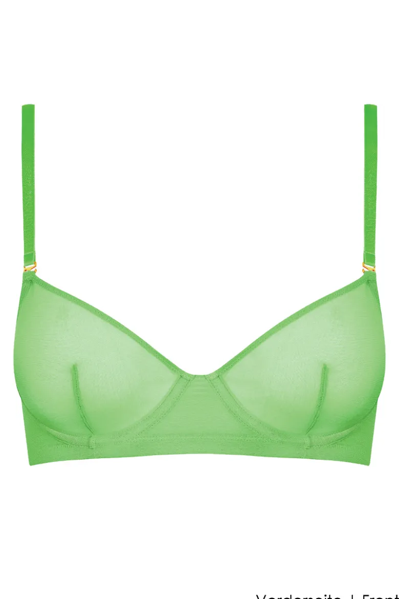 Maison Close - Corps a Corps Neon Balconette BH - Grün/Gold