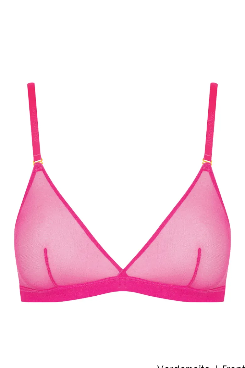 Maison Close - Corps a Corps Neon Triangel BH - Pink/Gold