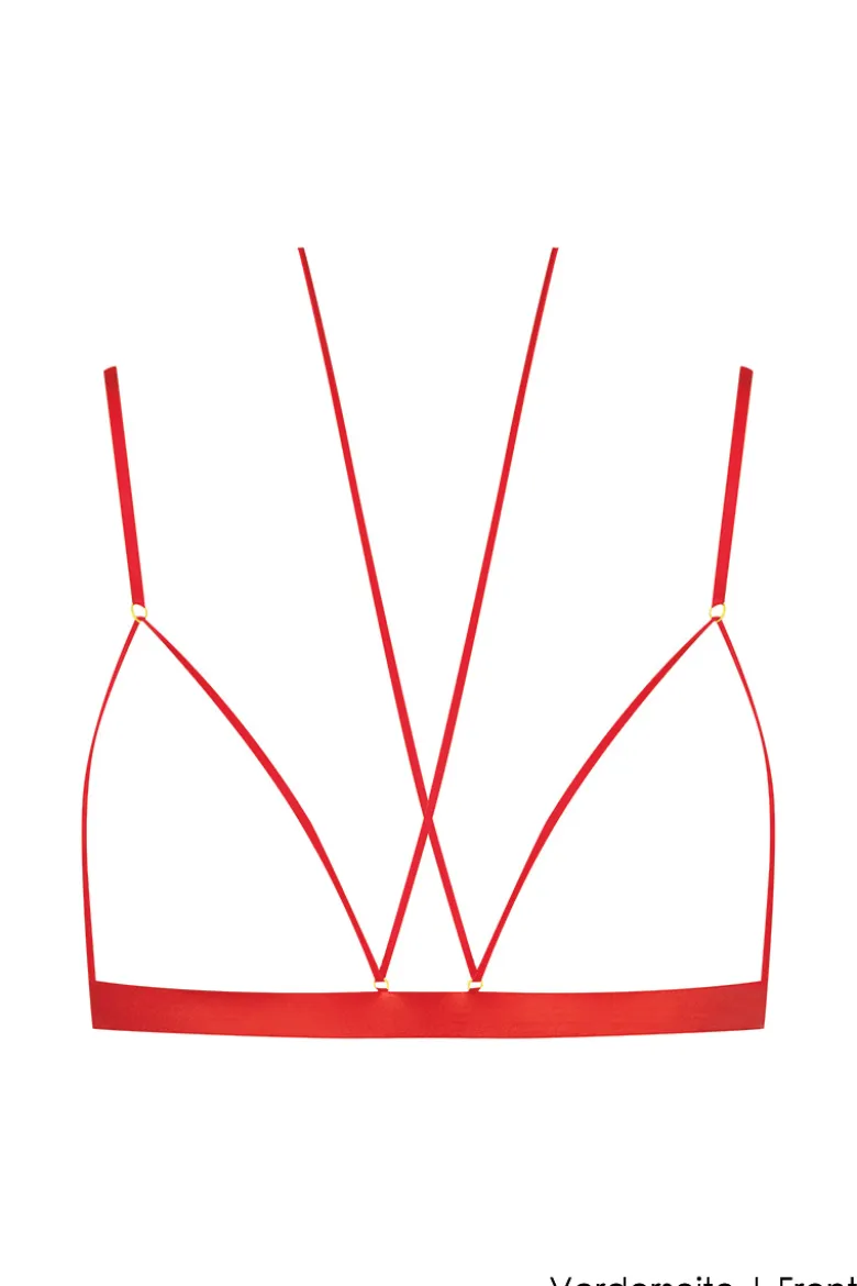 Maison Close - French Kiss Ouvert Set BH - Rot