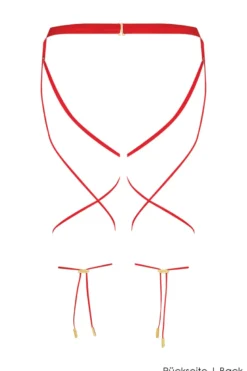 Maison Close - French Kiss Ouvert Set Panty - Rot